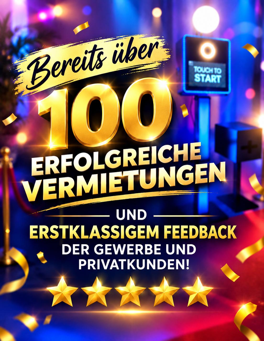 Bereits über 100 erfolgreiche Vermietungen und erstklassiges Feedback von Gewerbe- und Privatkunden