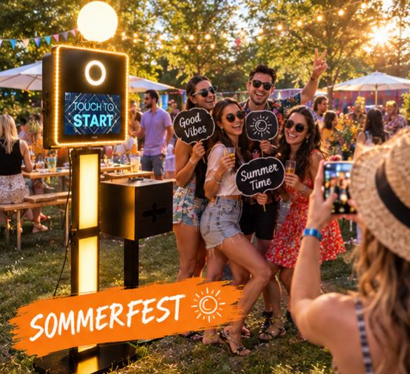 Fotobox für Sommerfeste